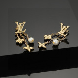 Louis Vuitton New Classic Versatile Letter Earstuds