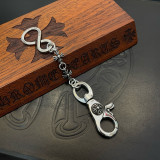 Chrome Hearts Classic Dragon Shrimp Cross Keychain