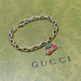 Gucci New Classic Retro Double G Pendant Bracelet Chain