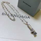 Balenciaga Personalized Retro Turquoise Power Hand Necklace
