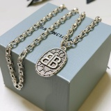 Balenciaga New Classic Retro Double B Pendant Necklace
