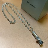 Balenciaga Personalized Retro Turquoise Power Hand Necklace