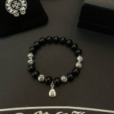 Chrome Hearts Classic Retro Multi Element Black Agate Bracelet Bracelet