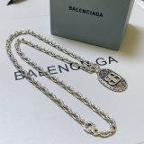 Balenciaga New Classic Retro Double B Pendant Necklace