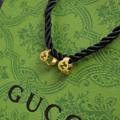 Gucci Interlining Series Wide Circular Earrings