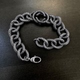 Gucci New Vintage Punk Fried Dough Twists Ring Bracelet