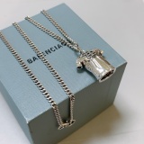 Balenciaga Classic Retro Personalized Pendant Necklace