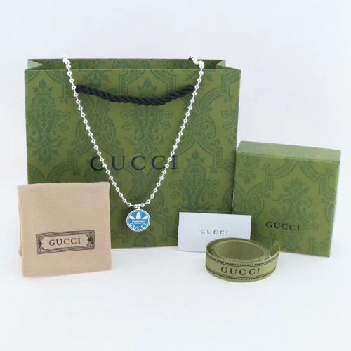 Gucci x Adidas Fashion Enamel Pendant Bead Necklace