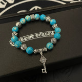 Chrome Hearts New Classic Retro Multi Element Turquoise Bracelet Bracelet