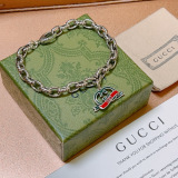 Gucci New Classic Retro Double G Pendant Bracelet Chain