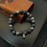 Chrome Hearts Classic Retro Multi Element Eagle Eye Stone Bracelet Bracelet
