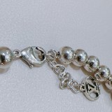 Louis Vuitton Classic Trendy Retro Logo Bear Bracelet Cuban Chain