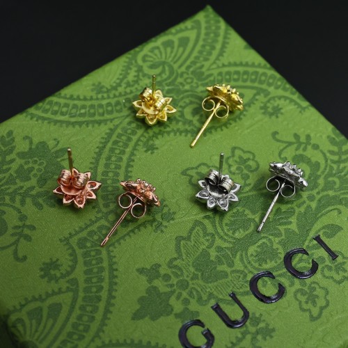 Gucci Flora Fashion Women's Diamond Earrings