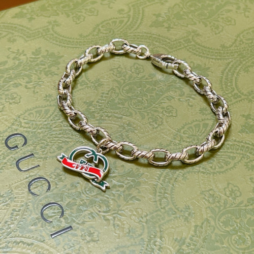 Gucci New Classic Retro Double G Pendant Bracelet Chain