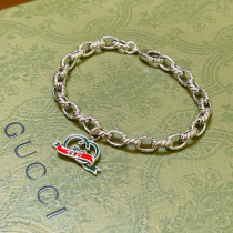 Gucci New Classic Retro Double G Pendant Bracelet Chain