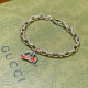 Gucci New Classic Retro Double G Pendant Bracelet Chain