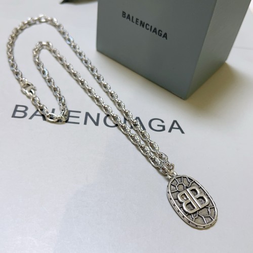 Balenciaga New Classic Retro Double B Pendant Necklace