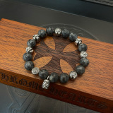 Chrome Hearts Classic Retro Multi Element Eagle Eye Stone Bracelet Bracelet
