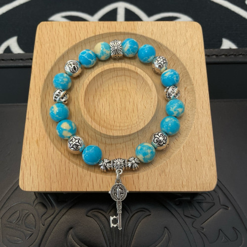 Chrome Hearts New Classic Retro Multi Element Turquoise Bracelet Bracelet