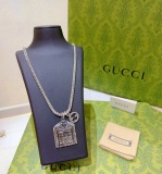 Gucci Classic Trendy Retro Personalized Double G Necklace