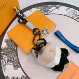 Louis Vuitton Classic Trendy Versatile Logo Puppy Keychain Bag Pendant