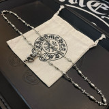 Chrome Hearts Couple Classic Retro Versatile Cross Flower Necklace