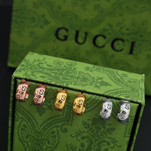 Gucci Classic Hollow out Double G Earnail Earrings