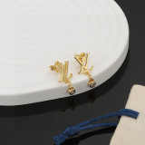 Louis Vuitton New Classic Versatile Letter Earstuds