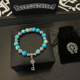 Chrome Hearts New Classic Retro Multi Element Turquoise Bracelet Bracelet