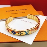 Louis Vuitton New Fashion Vintage Colored Drip Oil Bracelet