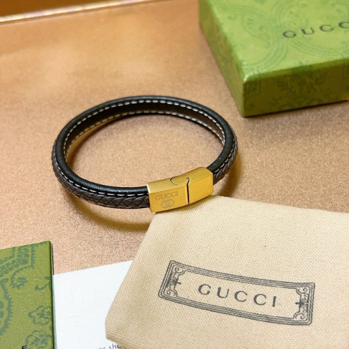 Gucci New Fashion Versatile Leather Bracelet Hand Rope