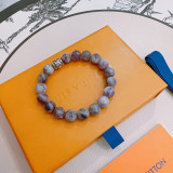 Louis Vuitton New Retro Multi Element Agate Thai Silver Style Bracelet