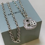 Balenciaga New Retro Personalized BB Pendant Necklace