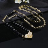 Chanel New Fashion Versatile Gradient Love Waist Chain