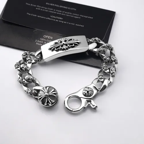 Chrome Hearts New Retro Cross Lobster Buckle Bracelet