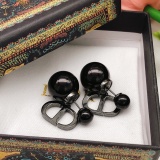 Dior New Classic Letter CD Pearl Earrings