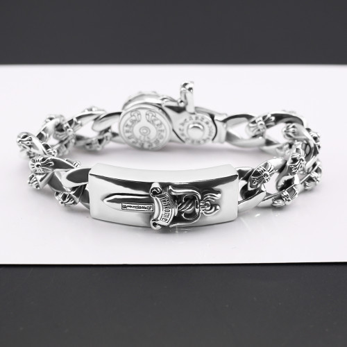 Chrome Hearts New Retro Cross Sword Lobster Buckle Bracelet