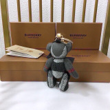 Burberry New Fashion Grid Thomas Teddy Pendant Keychain