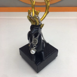 Chrome Hearts Hip Hop Street Style Pearl Pendant Necklace