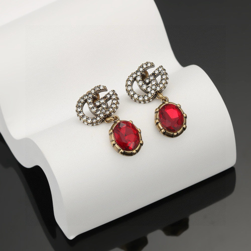 Gucci New Fashion Retro Personalized Color Diamond Earrings