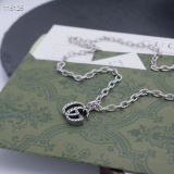 Gucci Classic Retro Double G Pendant Necklace
