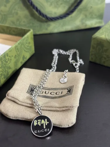 Gucci New Fashion REAL Black Enamel Necklace