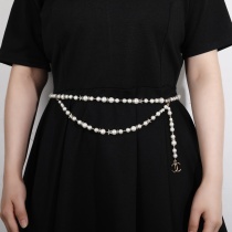 Chanel New Classic Versatile Double C Pearl Waist Chain Chanel New Classic Versatile Double C Pearl Waist Chain