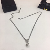 Chrome Hearts Hip Hop Street Style Pearl Pendant Necklace