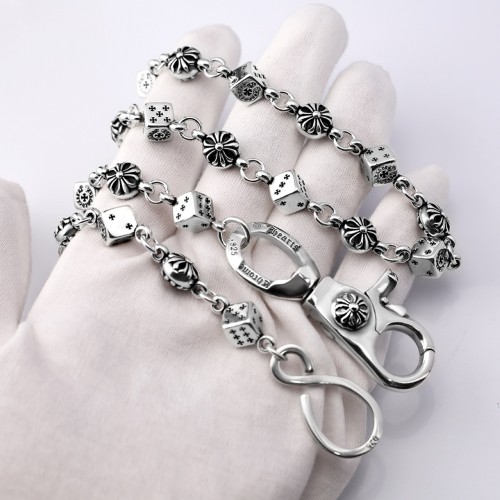 Chrome Hearts New Retro Cross Ball Dice Necklace
