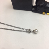 Chrome Hearts Hip Hop Street Style Pearl Pendant Necklace