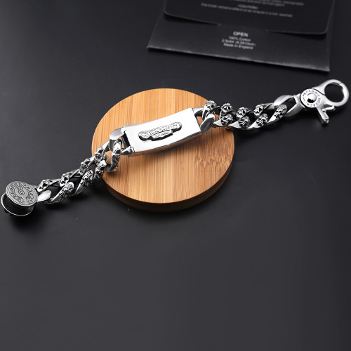 Chrome Hearts New Retro Cross Lobster Buckle Bracelet