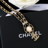 Chanel New Classic Versatile Double C Leather Rope Necklace