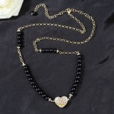 Chanel New Fashion Versatile Gradient Love Waist Chain
