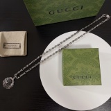 Gucci New Classic Retro Double G Eagle Pendant Necklace